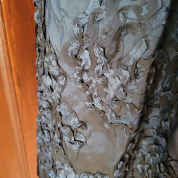 Elegant R&M Richards Blue Sleeveless Cocktail Dress With Floral Appliqué & Bow B - Picture 6 of 8